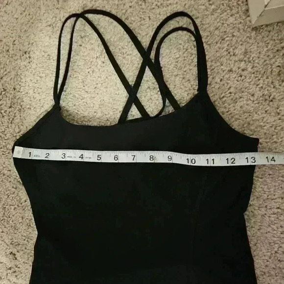 Abercrombie & Fitch YPB SculptLUX Strappy-Back Mini Dress Black Built In Shorts - Picture 6 of 7